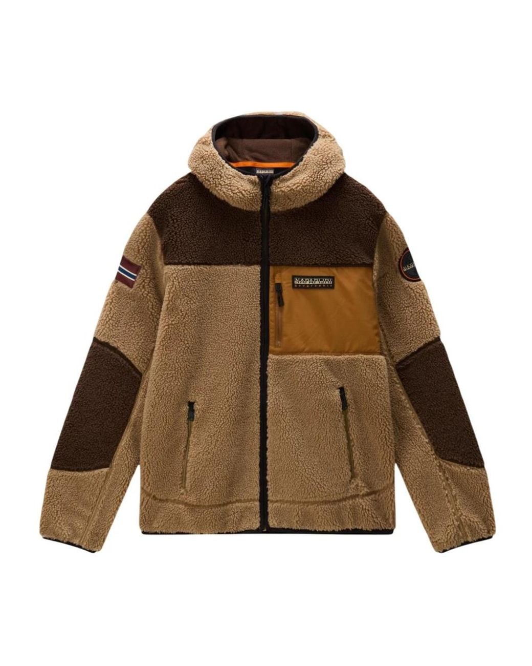 Napapijri Brown Zip-Throughs for men