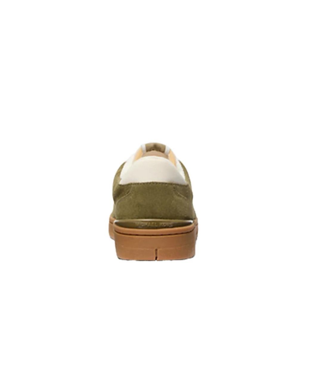 Michael Kors Green Mk Wilton Suede Trainers for men