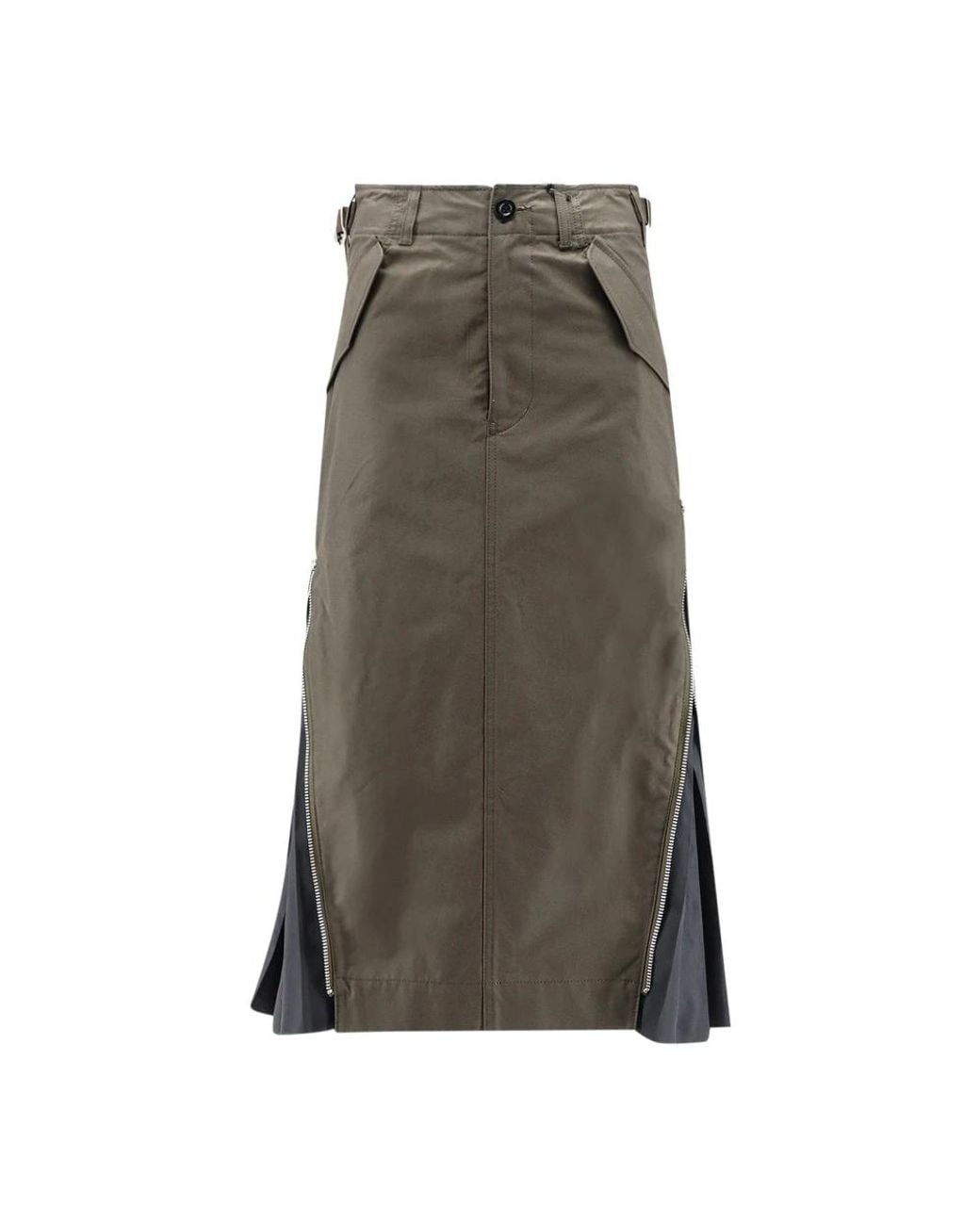 Sacai Gray Midi Skirts