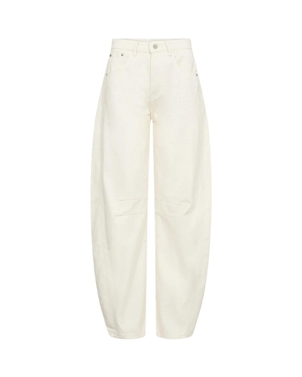 Haute L'Amitié White Loose Fit Jeans