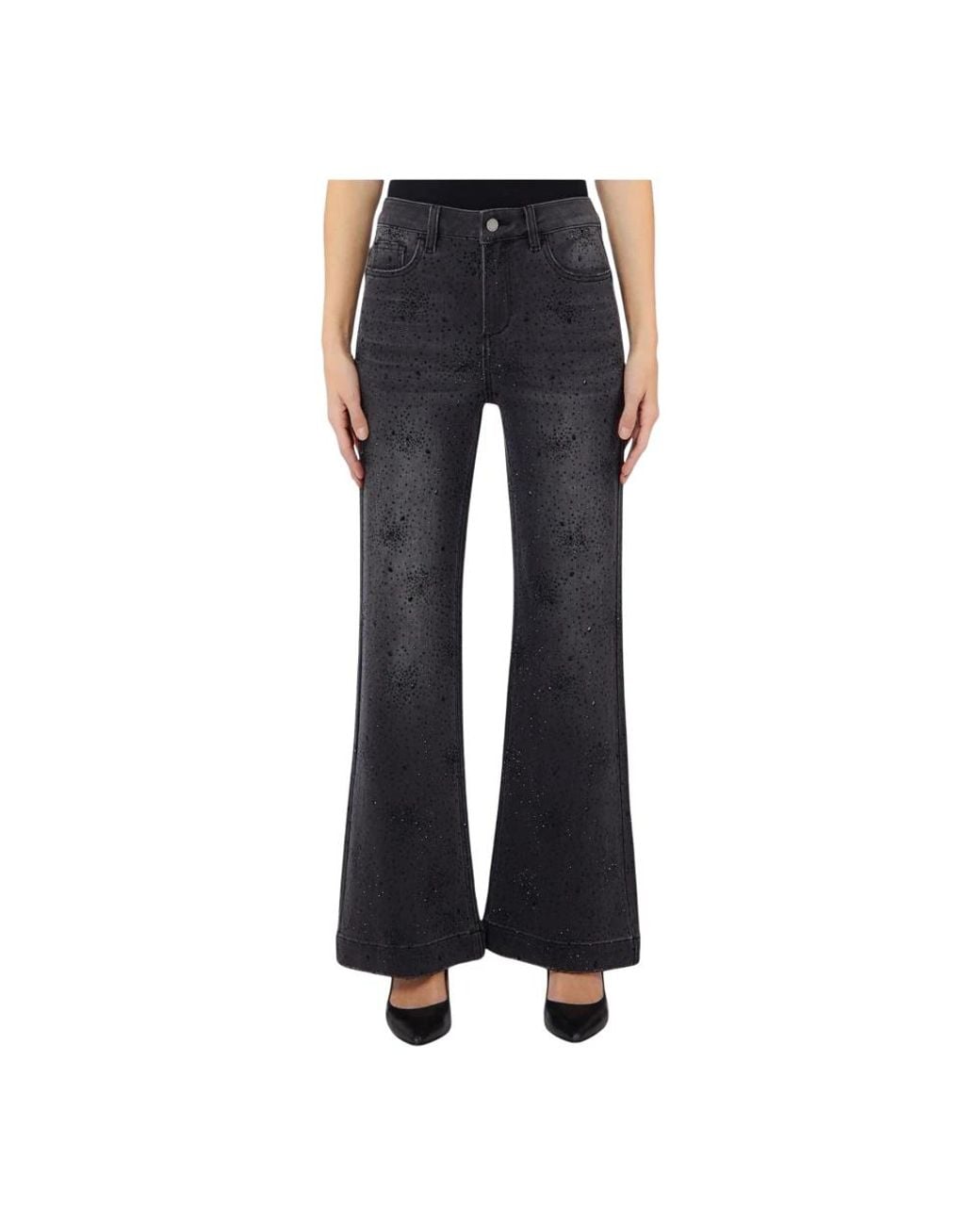 Liu Jo Pant.Flare Glam H.W in het Blue
