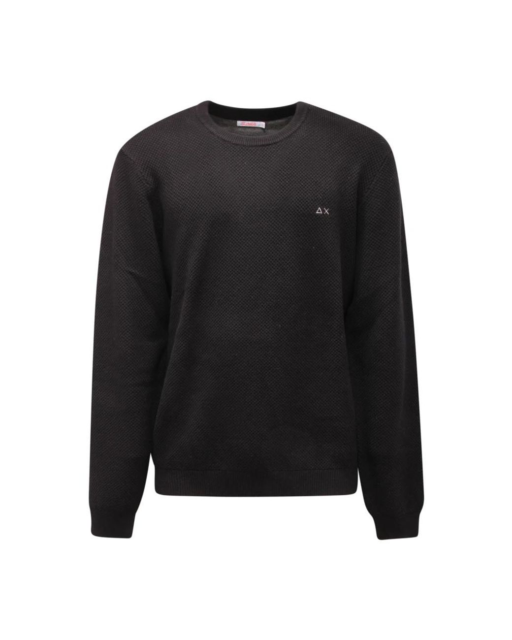 Sun 68 Black Round-Neck Knitwear for men