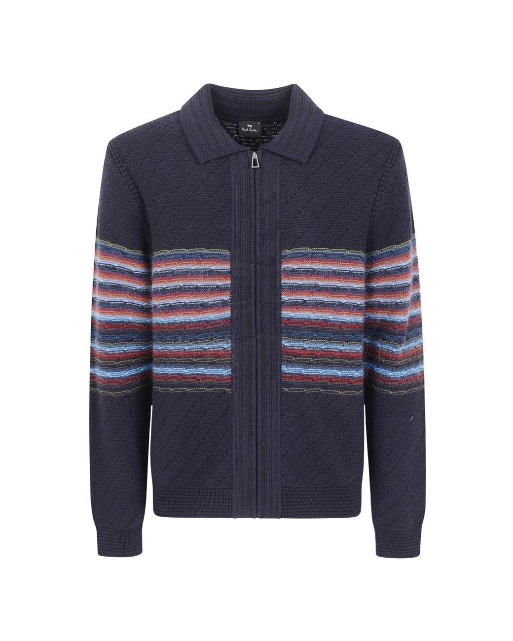 Paul Smith Cardigan Zip Thru in het Blue voor heren