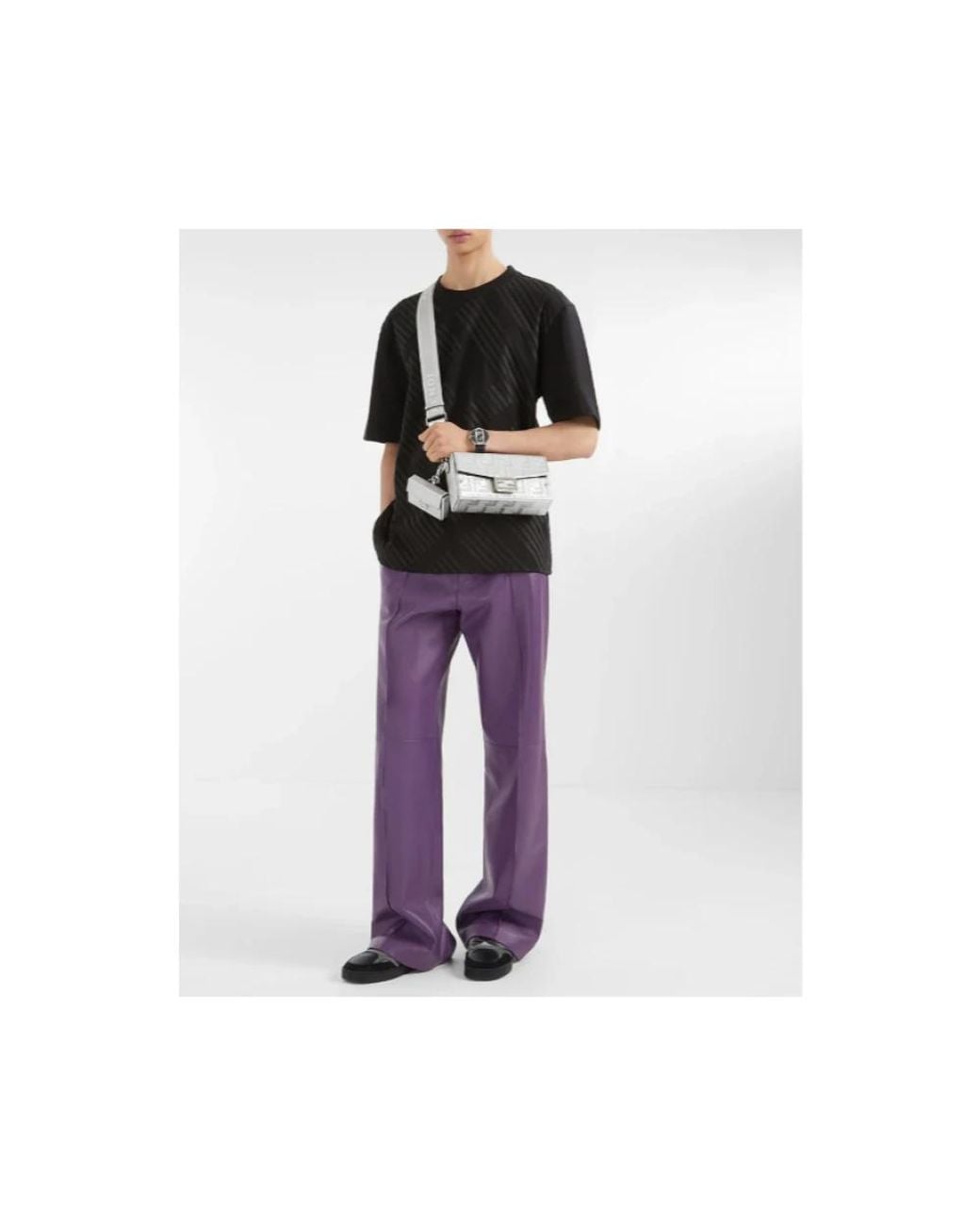 Fendi Black Oversized Tops for men