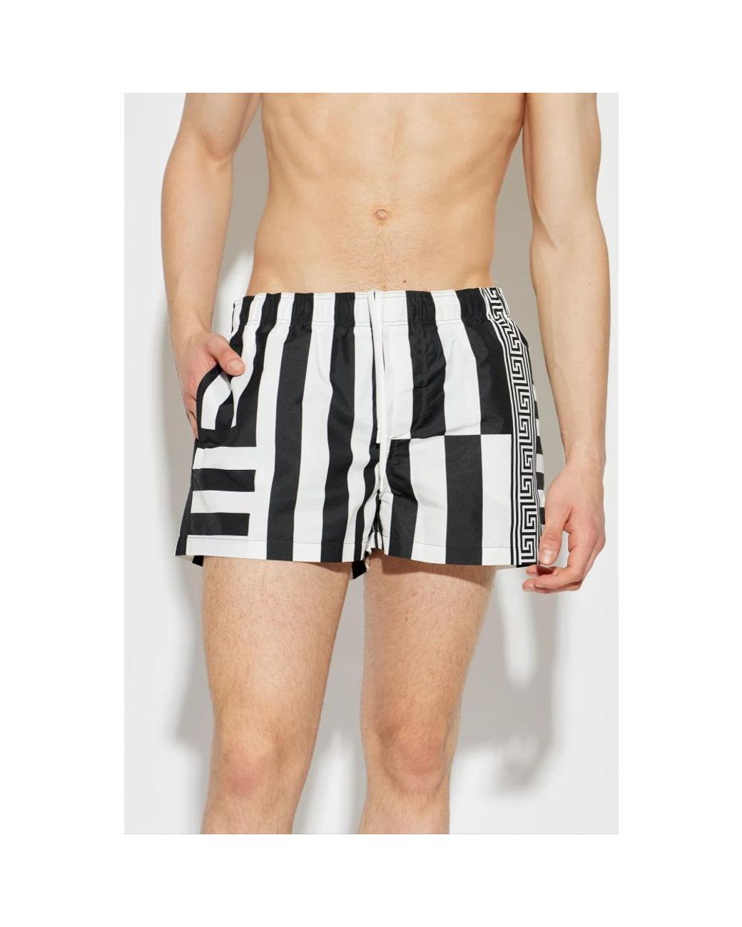 Beachwear Versace de hombre de color Black
