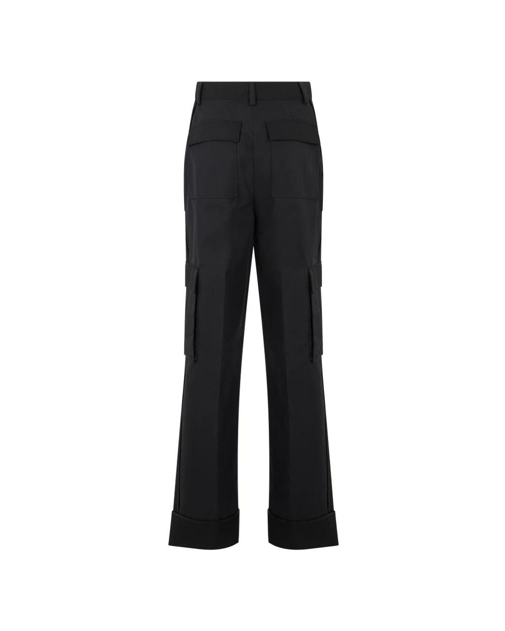 Moschino Black Wide Trousers