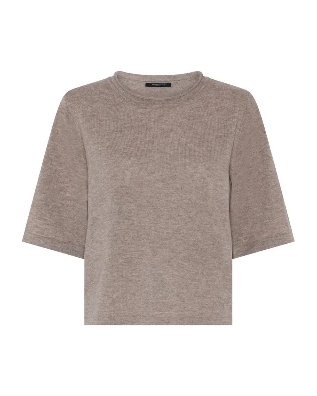Bruuns Bazaar Tops ,Wol Chalina Bbandra Knit in het Gray