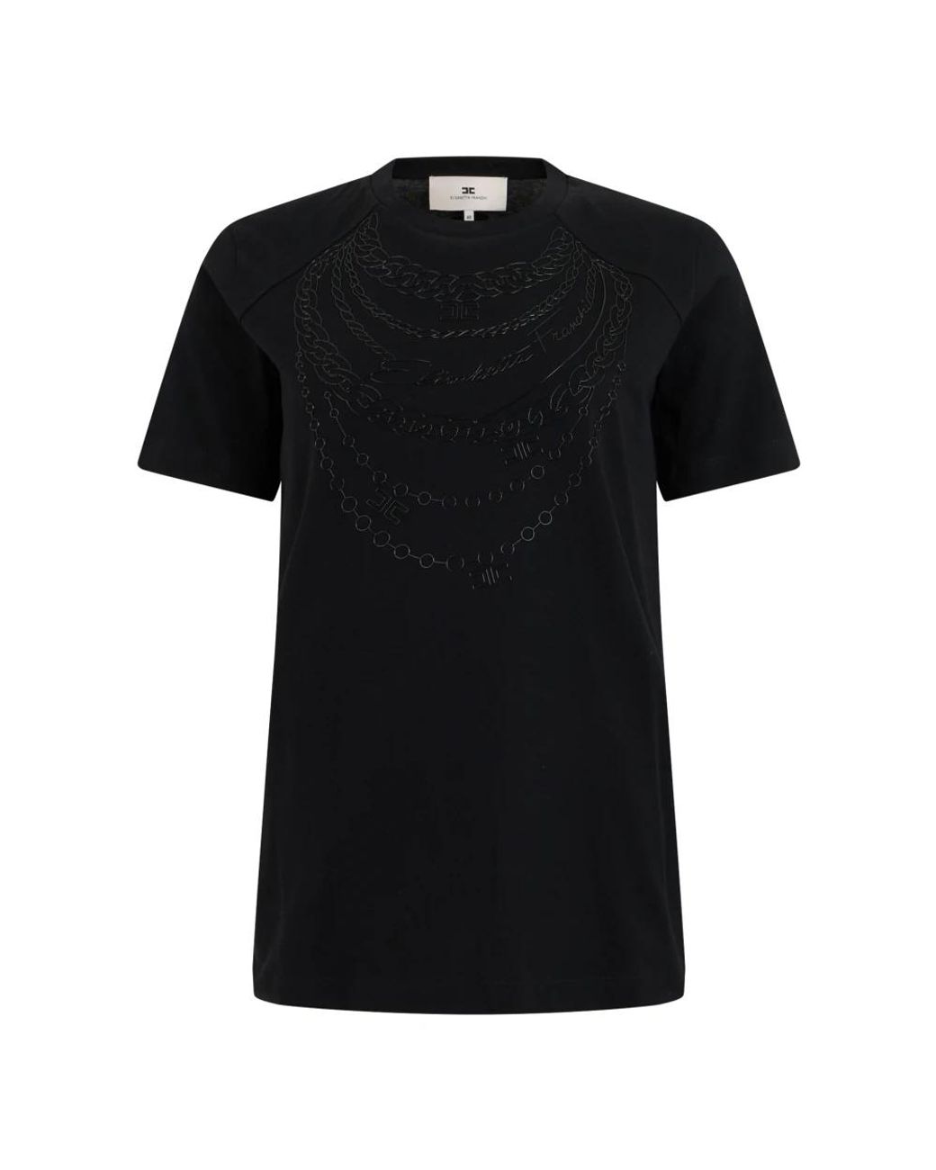 Elisabetta Franchi Black T-Shirts