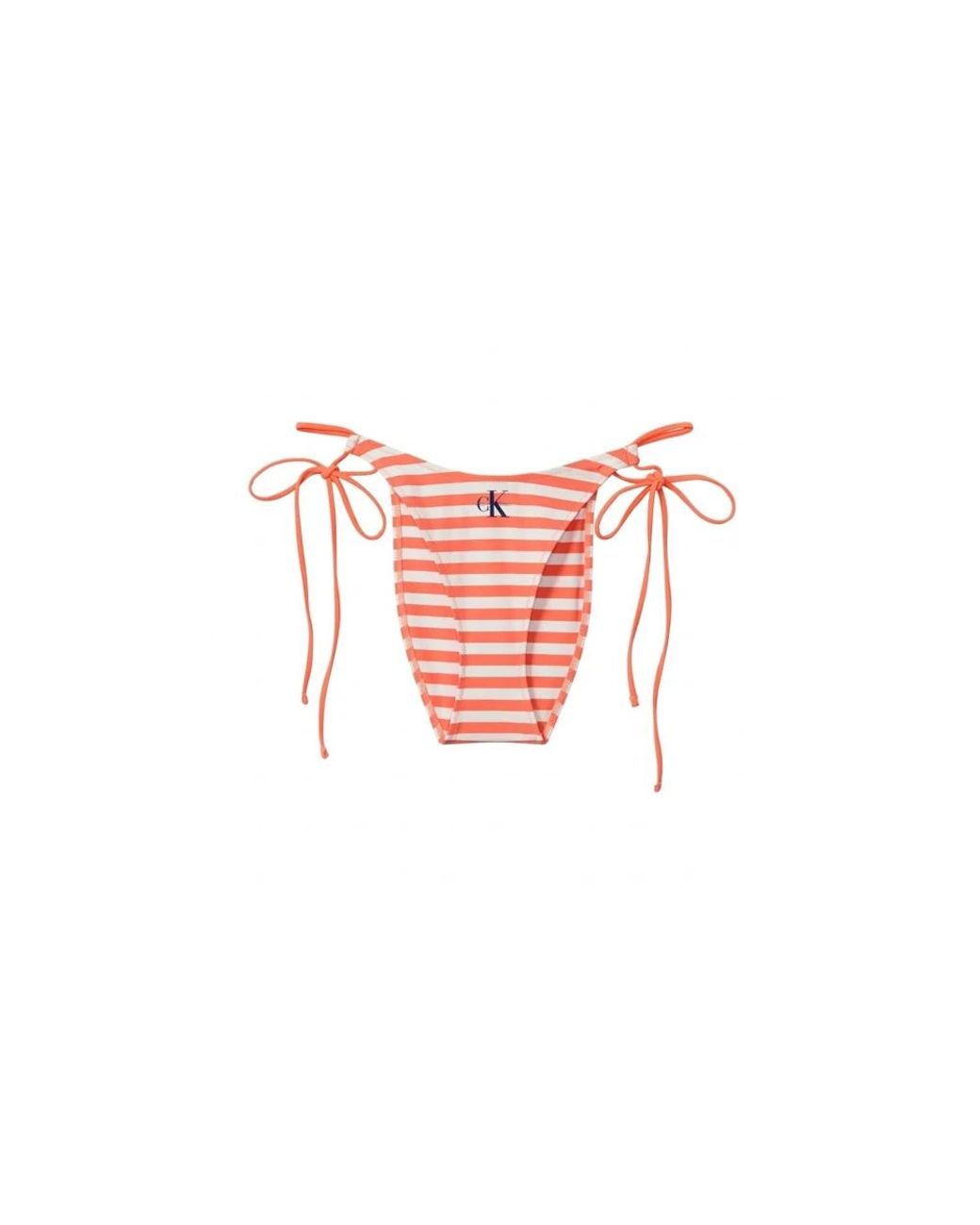 Calvin Klein Graphic Monogram Zwembroek Bikini Bottom Met Strikjes Aan De Zijkant in het Pink