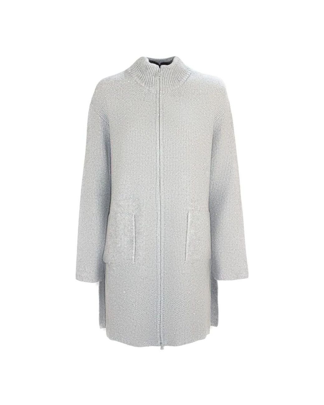 Kangra Gray Long Knitwear