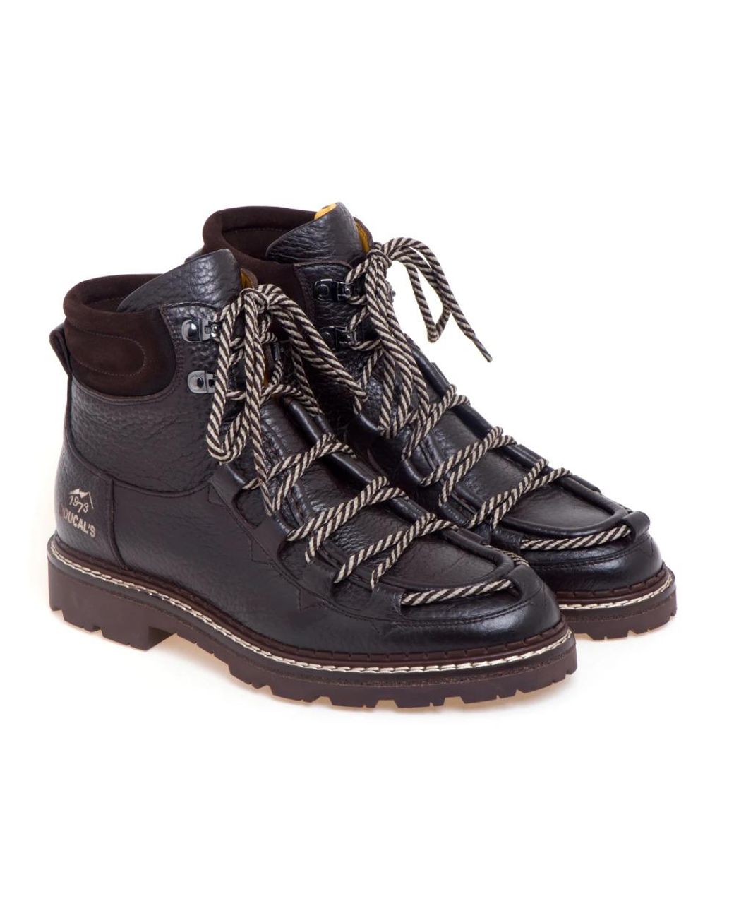 Doucal's Black Lace-Up Boots for men