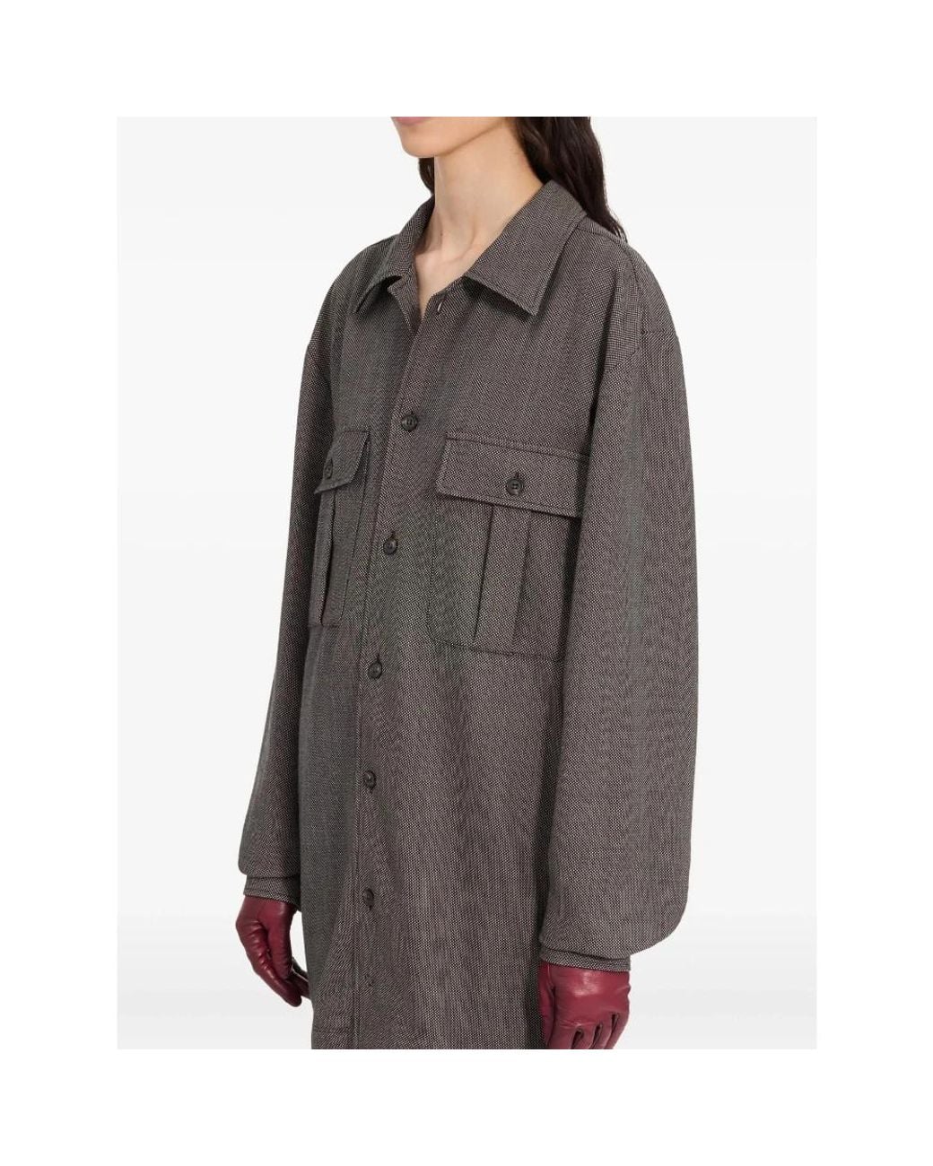 MM6 by Maison Margiela Gray Shirts