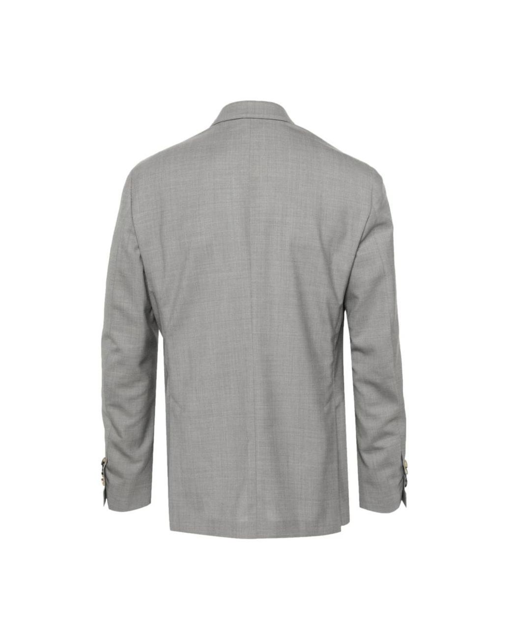 Lardini Double-Breasted Wollen Pak in het Gray voor heren
