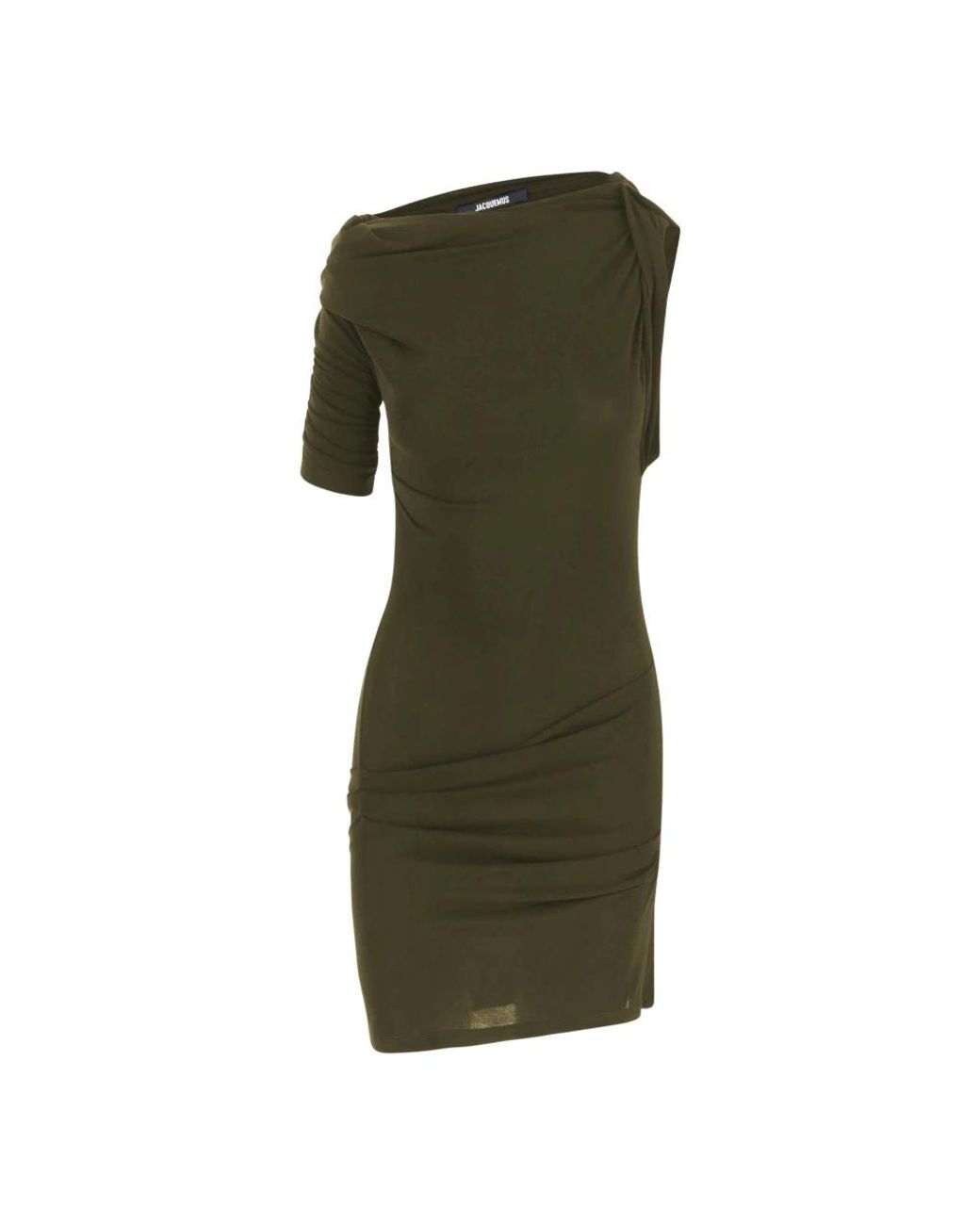 Jacquemus Gedrapeerde Mini-Jurk in het Green