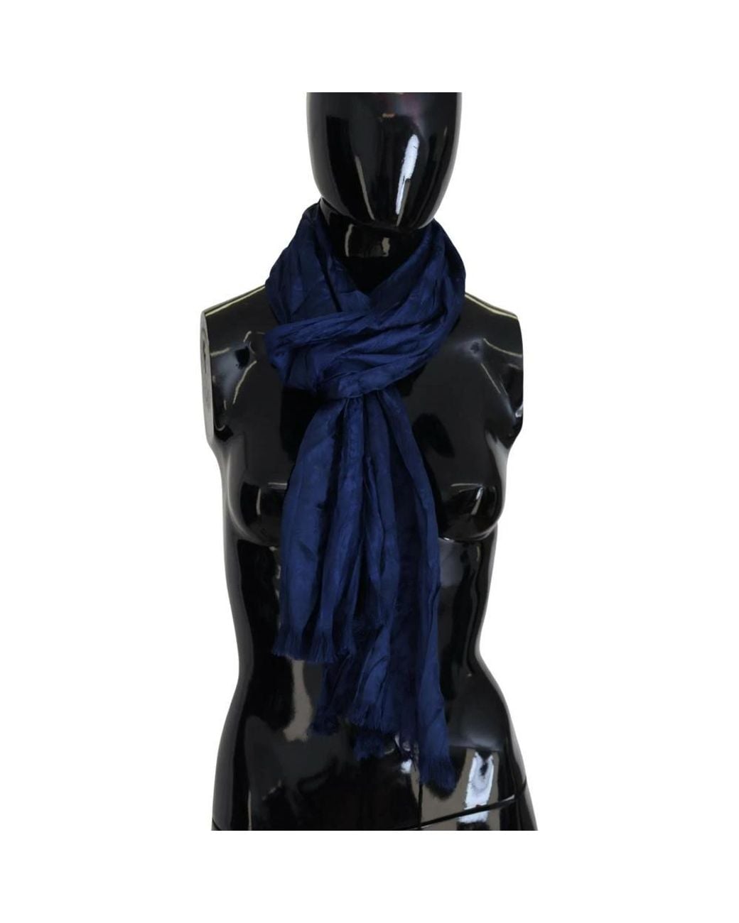 CoSTUME NATIONAL Blue Silk Scarves