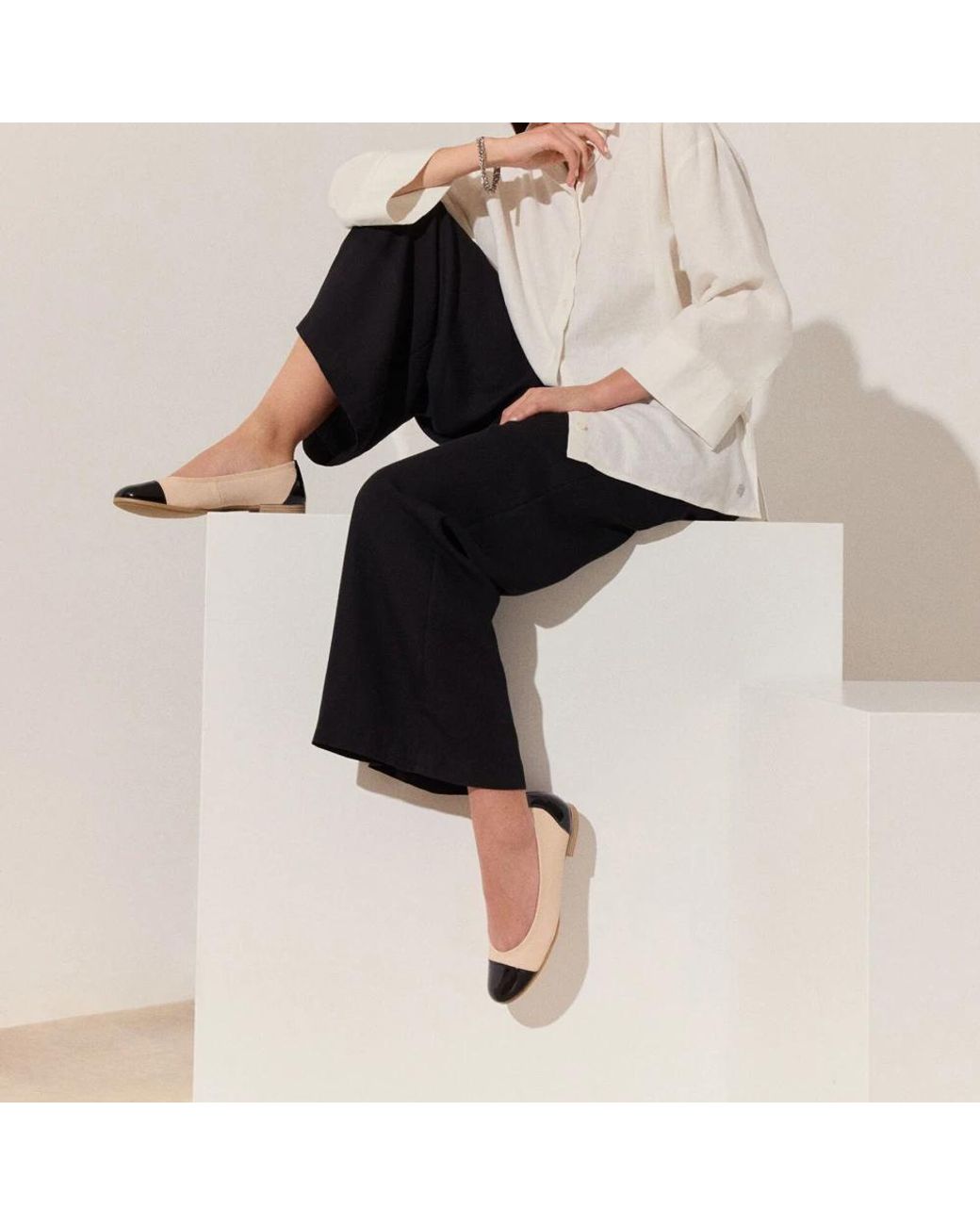 Tamaris Gray Ballerina Shoes