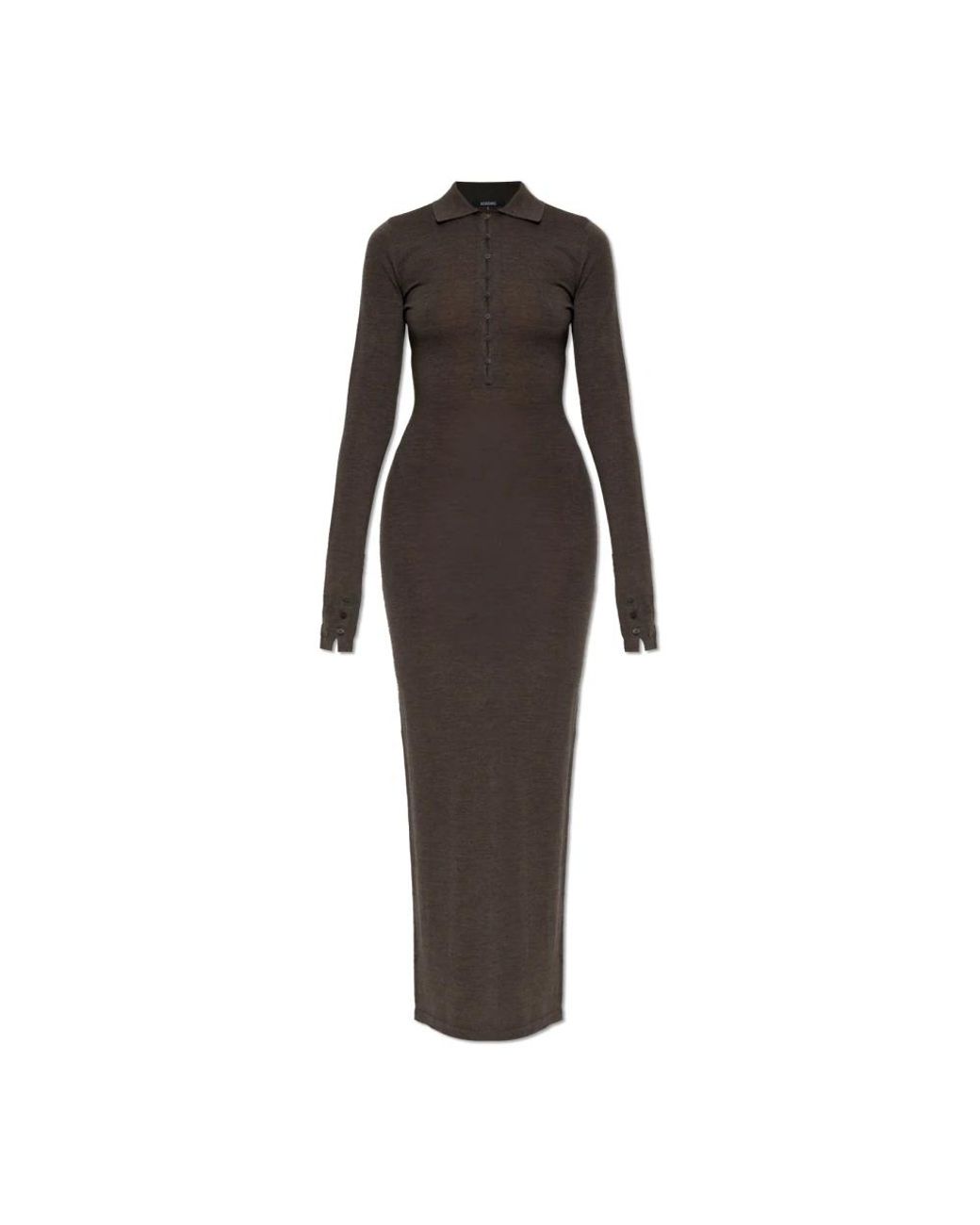 Jacquemus Black Knitted Dresses