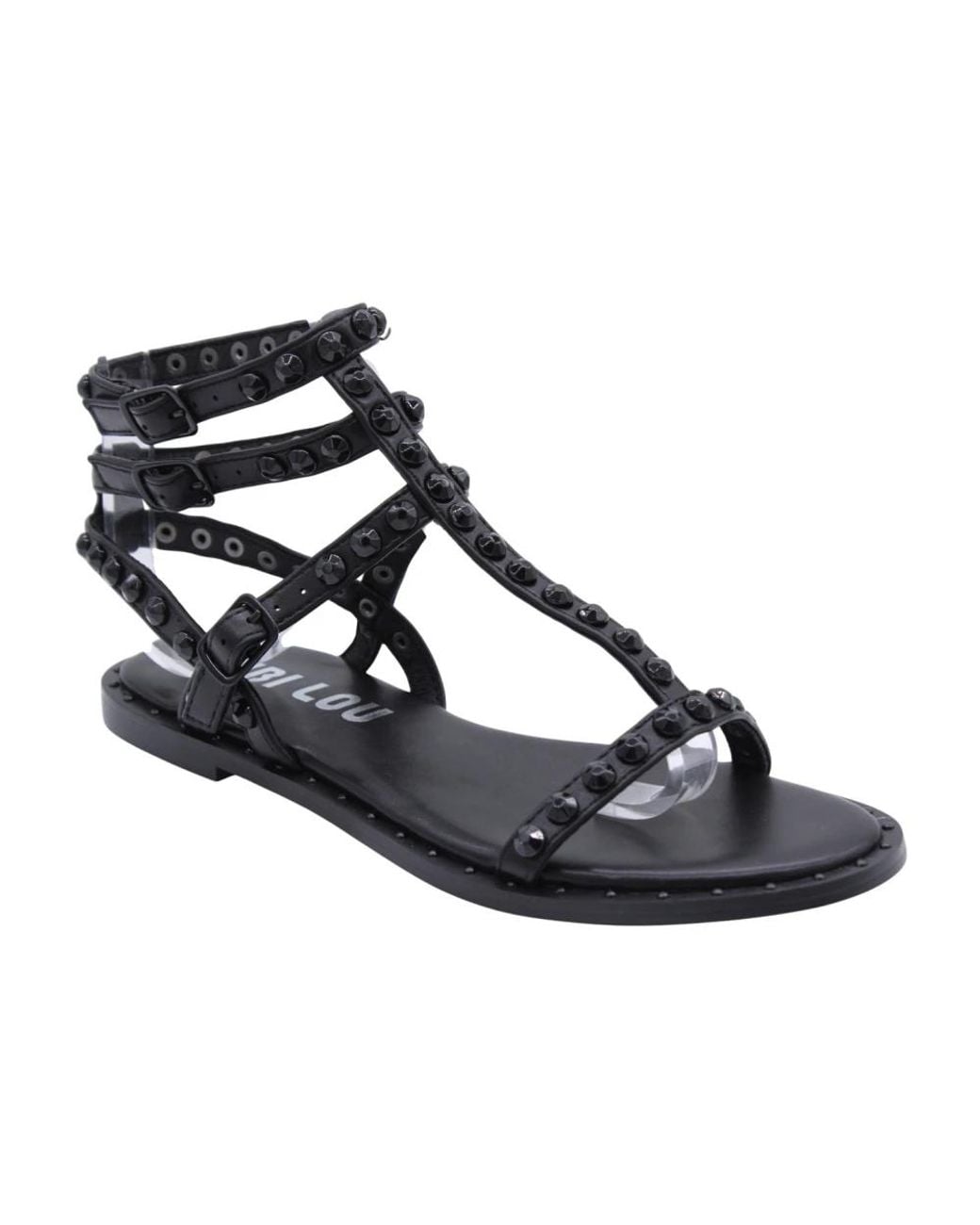 Bibi Lou Blue Flat Sandals
