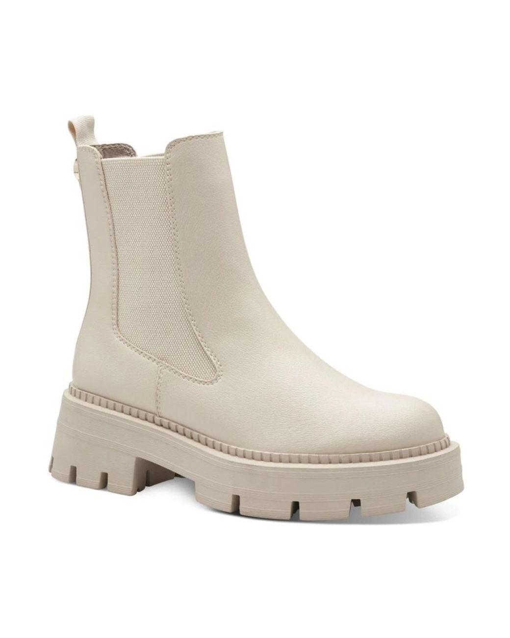 Tamaris Natural Chelsea Boots
