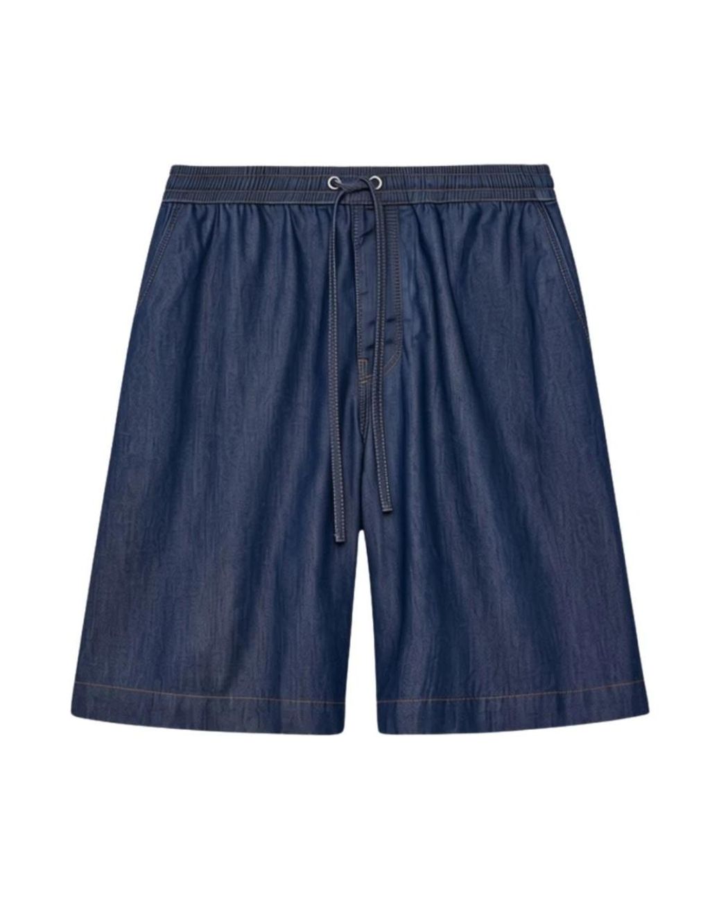 Loewe Blue Denim Shorts for men