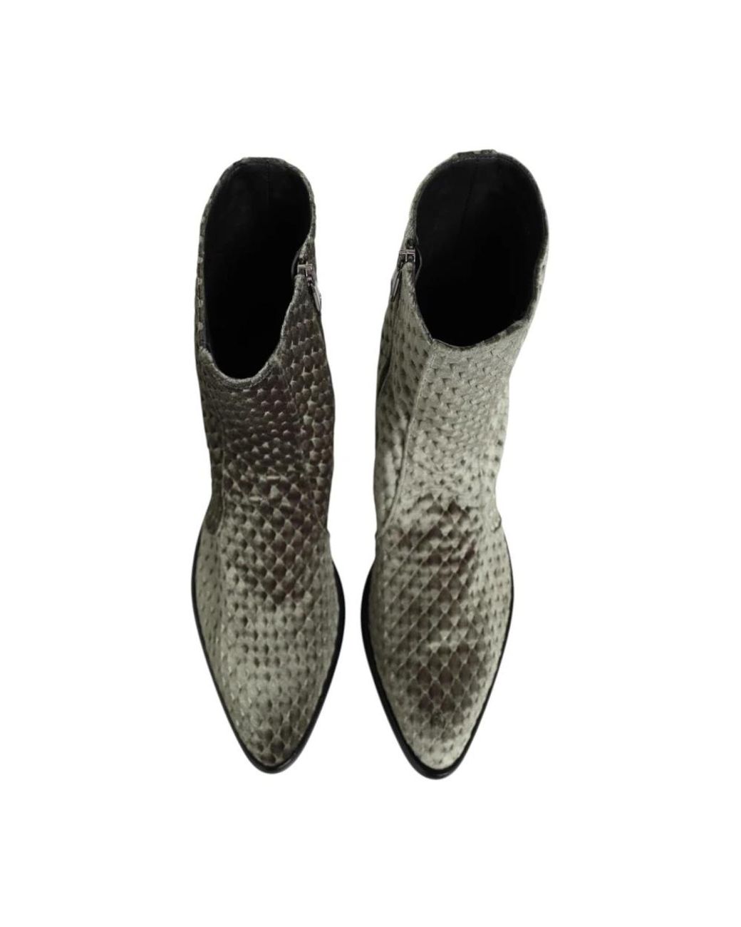 Dolce & Gabbana Gray Heeled Boots for men