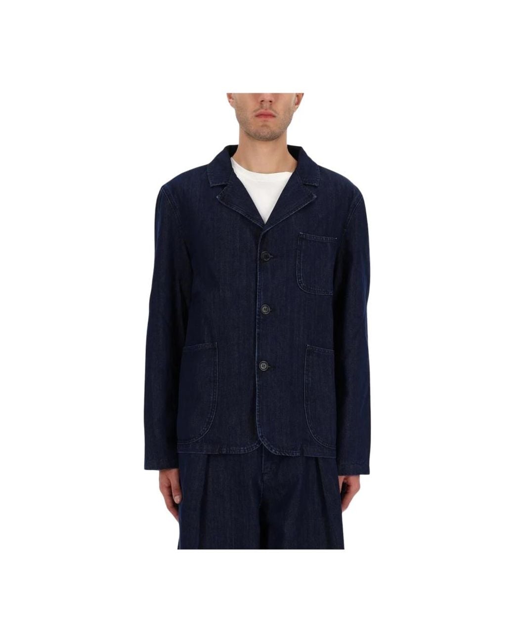 YMC Blue Blazers for men