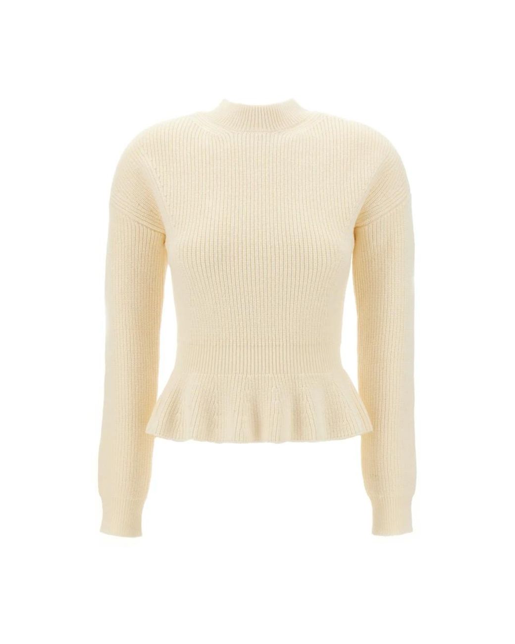 Chloé Natural Round-Neck Knitwear