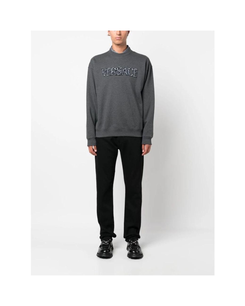 Versace Gray Sweatshirts for men