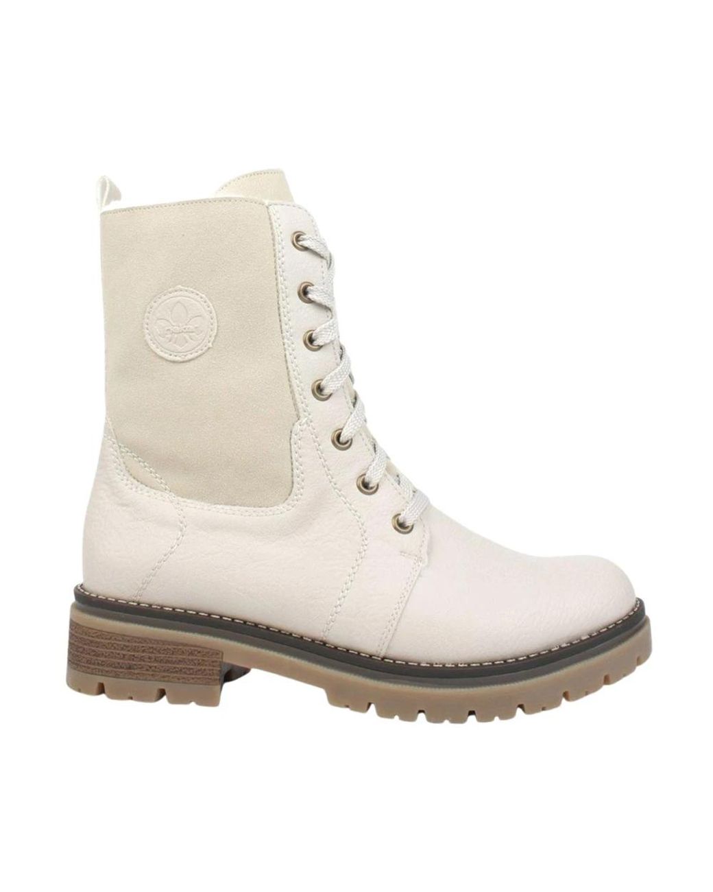 Rieker Natural Lace-Up Boots