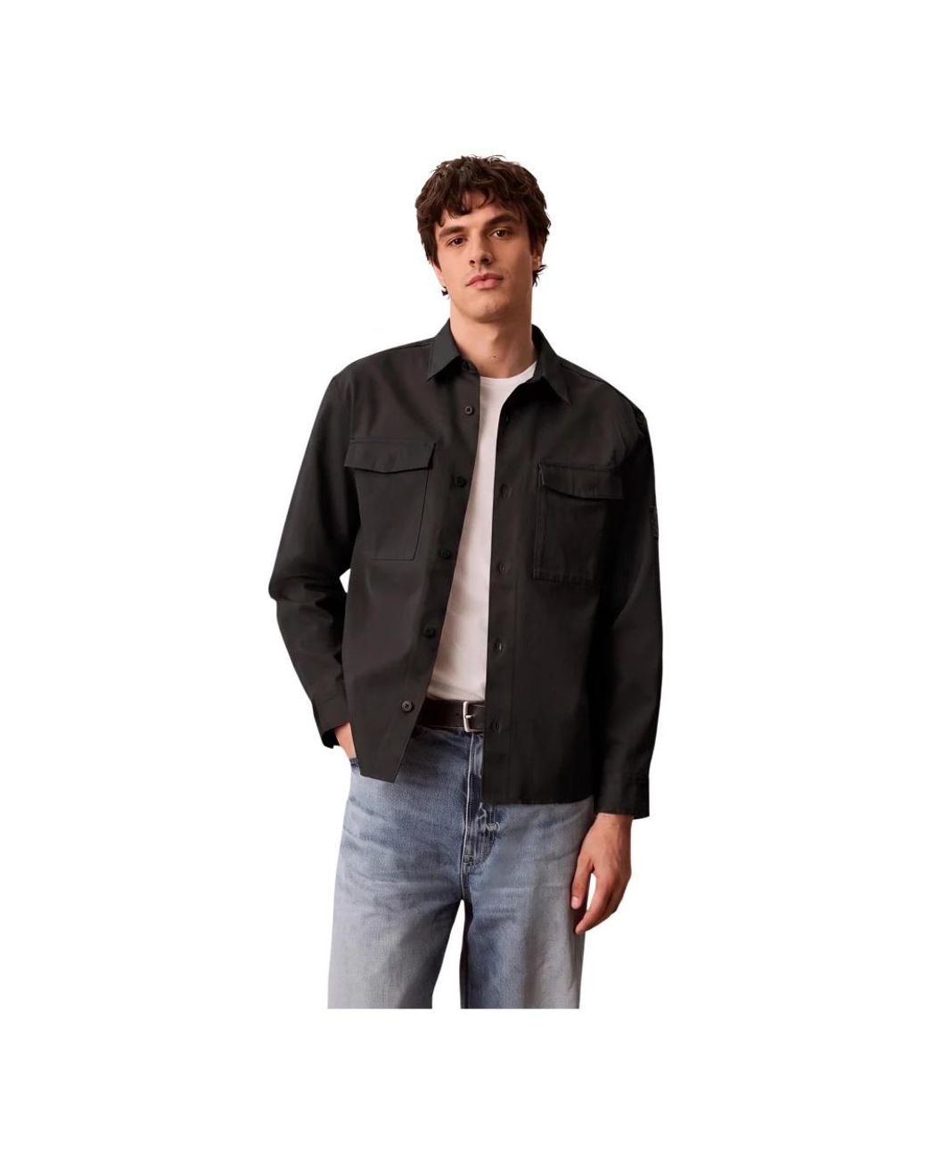 Calvin Klein Black Casual Shirts for men
