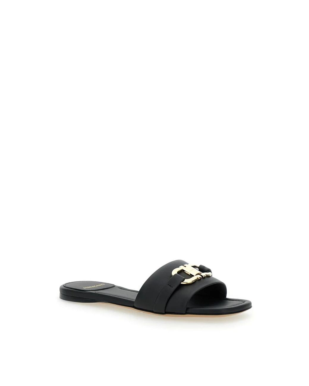 Ferragamo Black Sliders