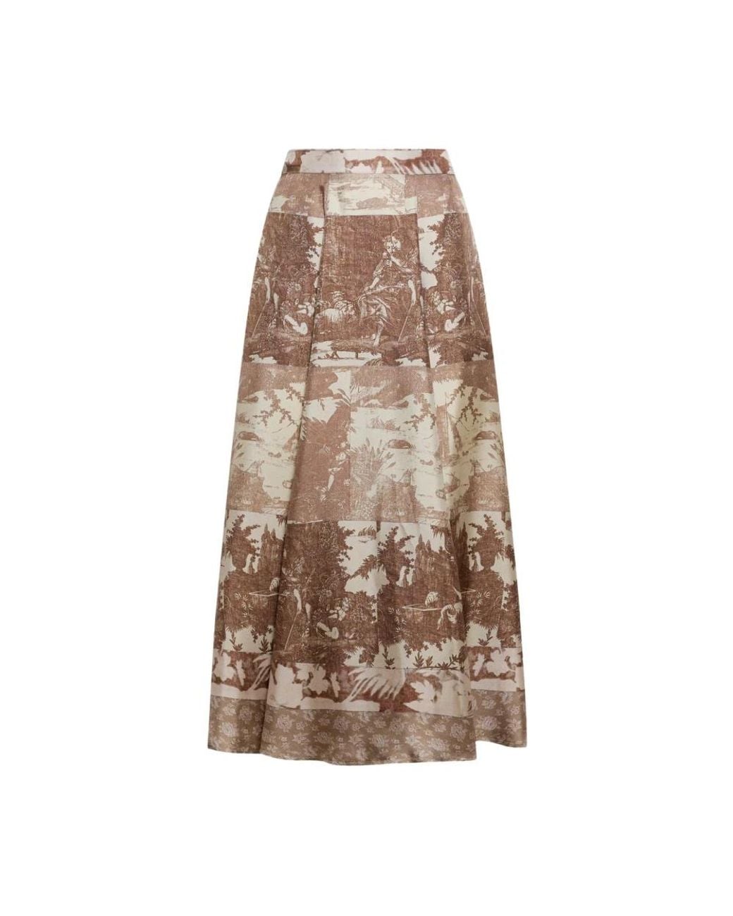 Pierre Louis Mascia Brown Midi Skirts
