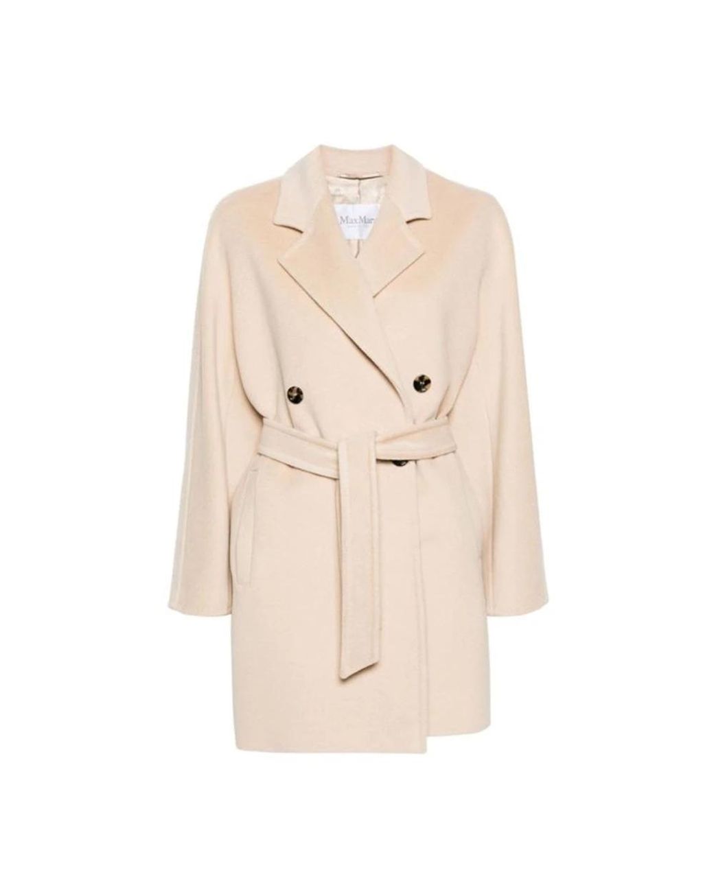 Max Mara Jassen ,Wol Wol Kasjmier Jas Aw 24 in het Natural