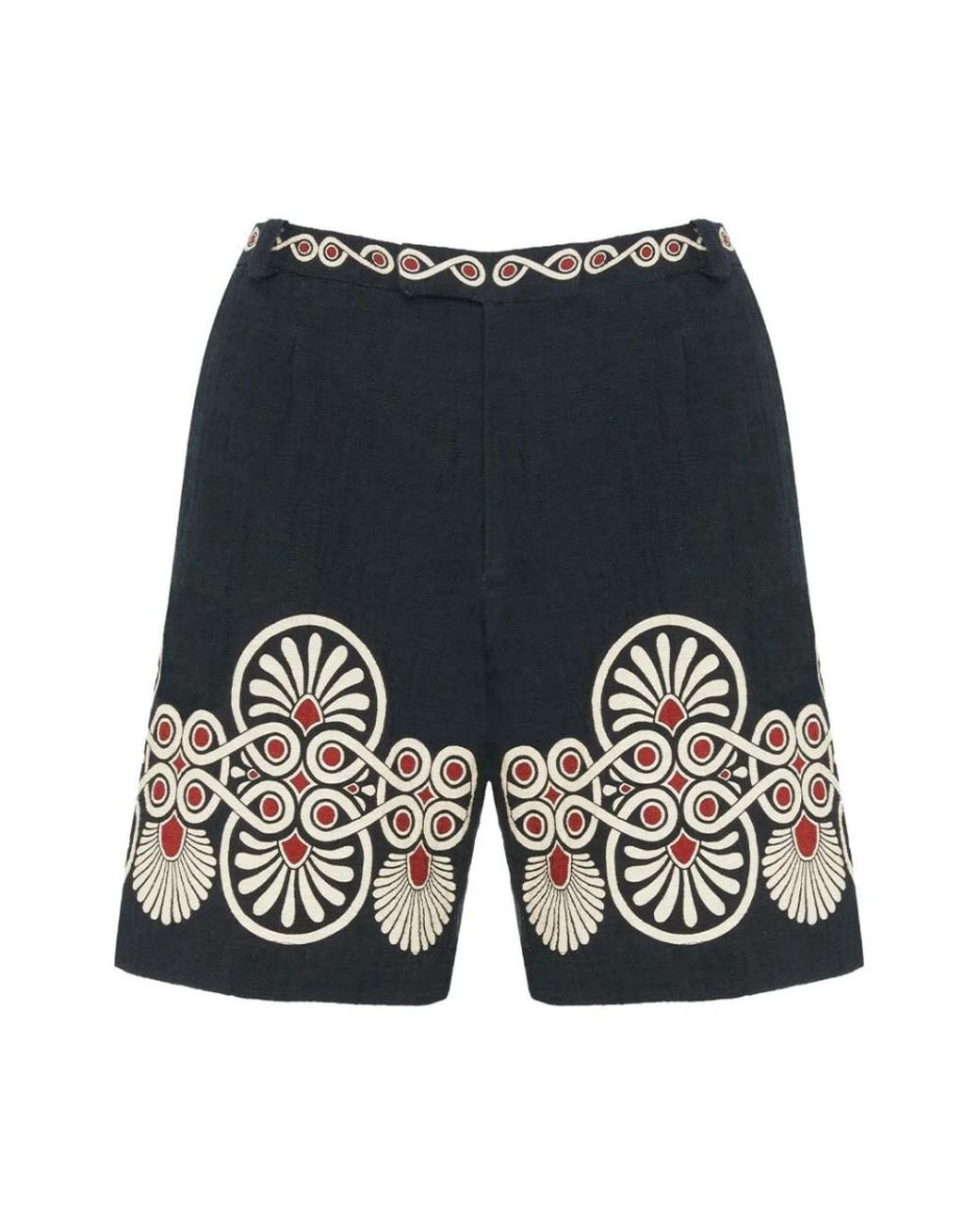 LaDoubleJ Korte Broeken ,Zwart ,Katoen Boyfriend Shorts in het Black