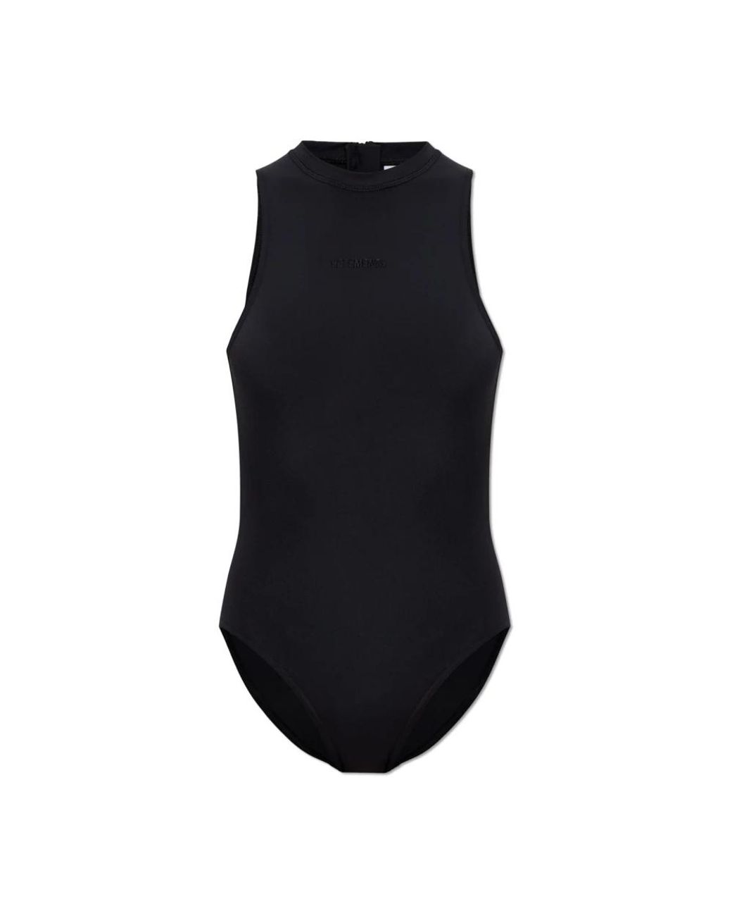 Vetements Tops ,Zwart ,Katoen Bodysuit Met Geborduurd Logo in het Blue