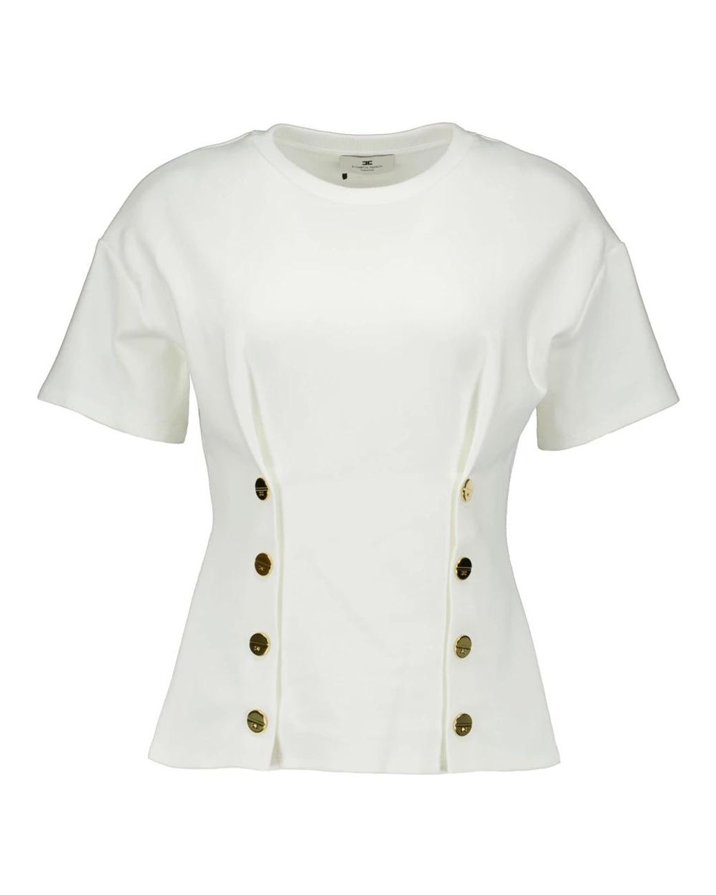Elisabetta Franchi White T-Shirts