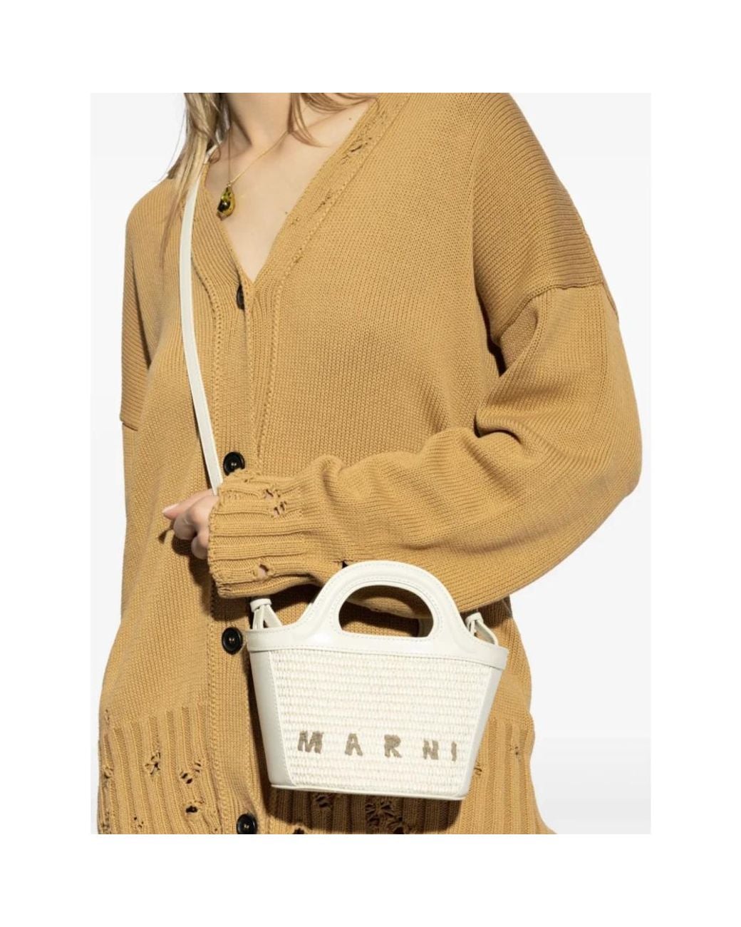 Mini Bags Marni de color Metallic