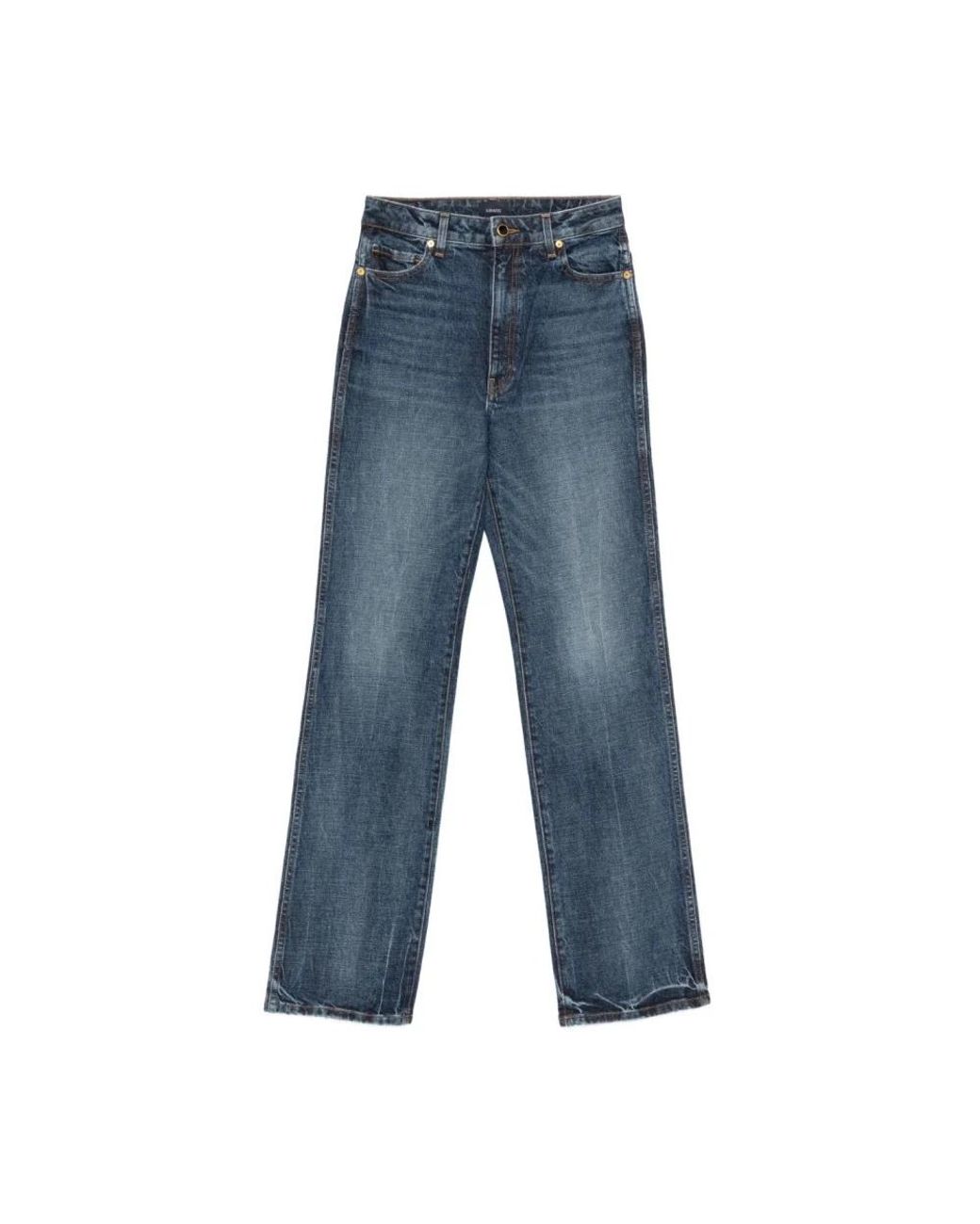 Khaite Blue Straight Fit Jeans