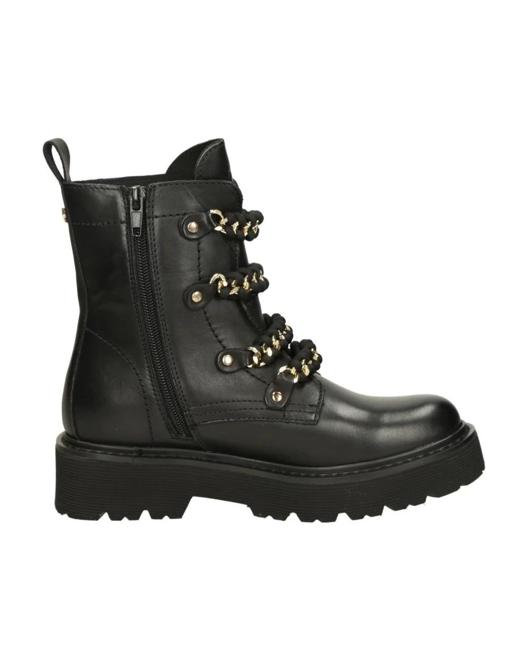 Cult Black Lace-Up Boots