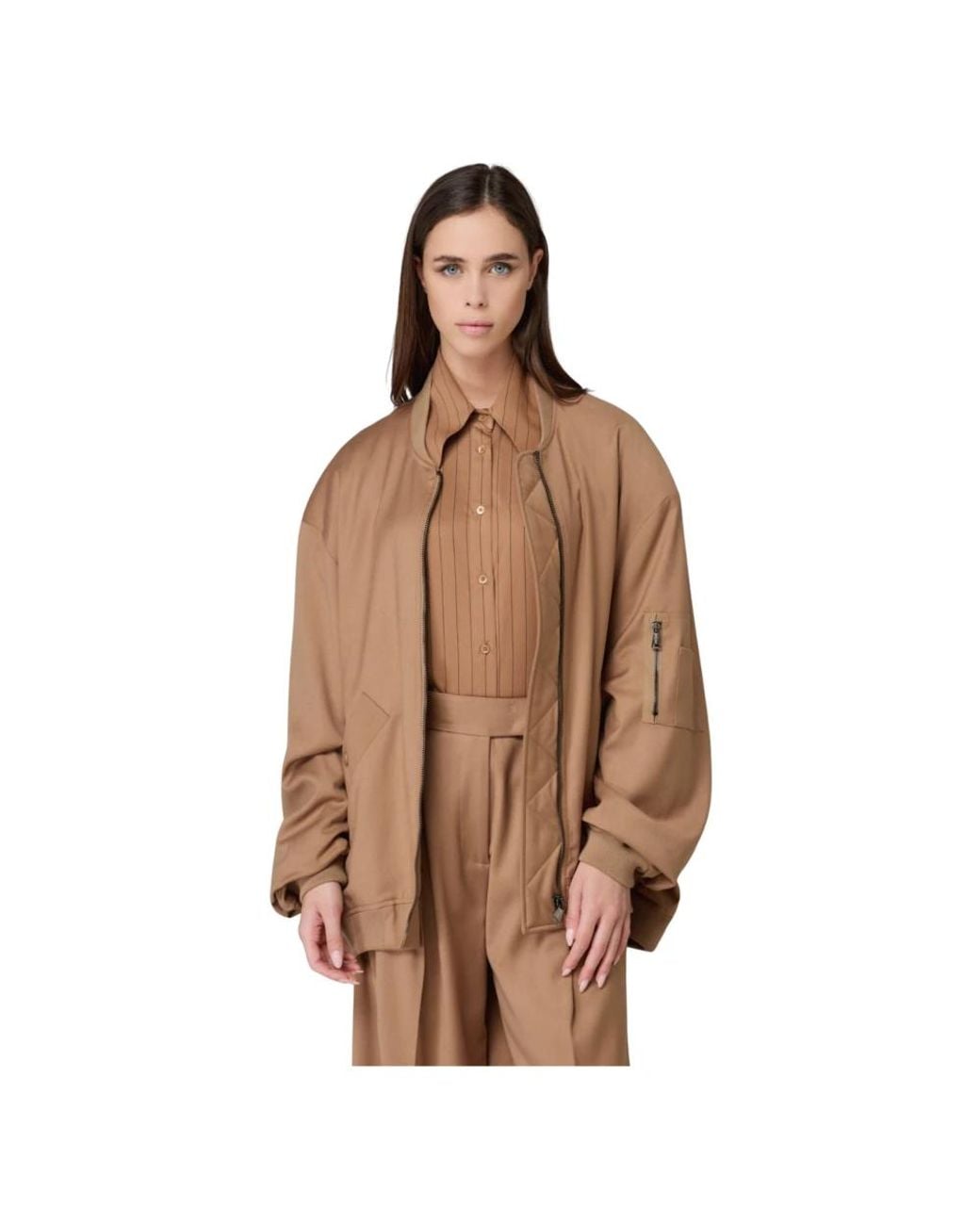 Mar De Margaritas Brown Bomber Jackets