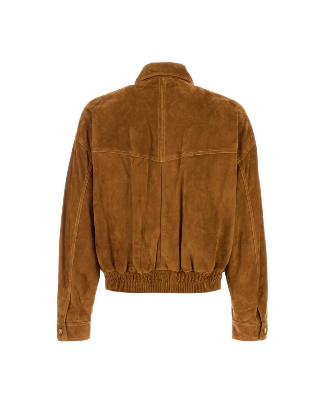 Leather Jackets di Versace in Brown da Uomo