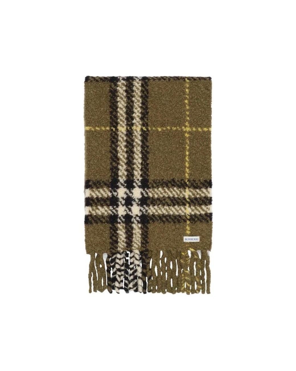 Burberry Grüner Karomuster-Schal in Green für Herren