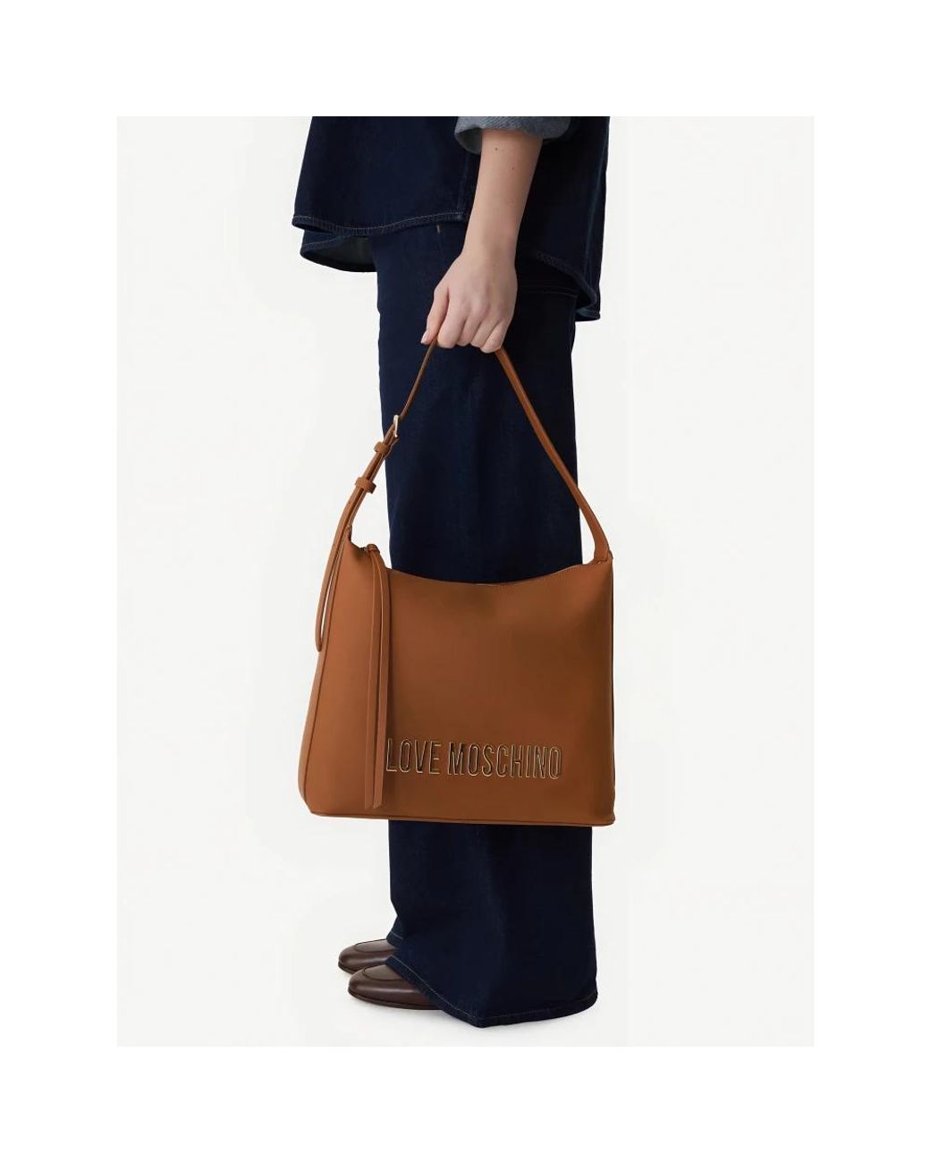 Love Moschino Brown Shoulder Bags