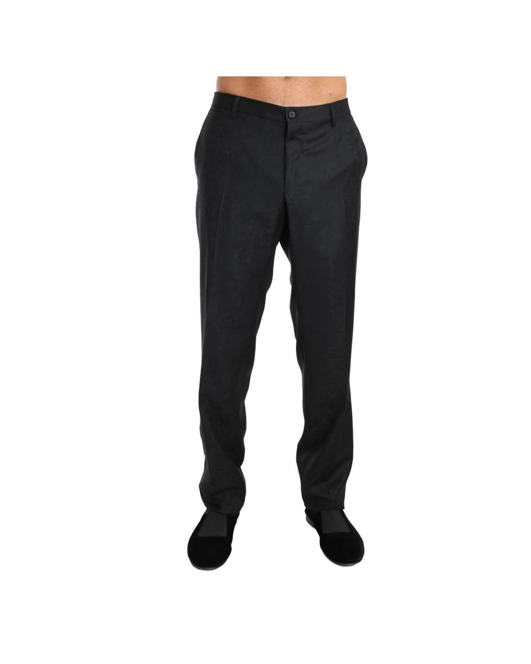 Dolce & Gabbana Black Suit Trousers for men