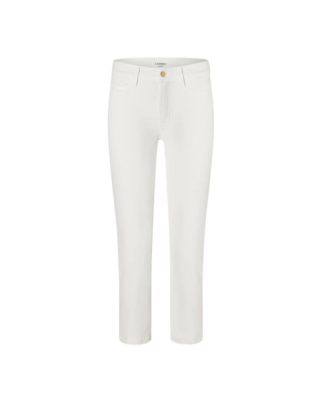 Cambio White Slim Fit Jeans