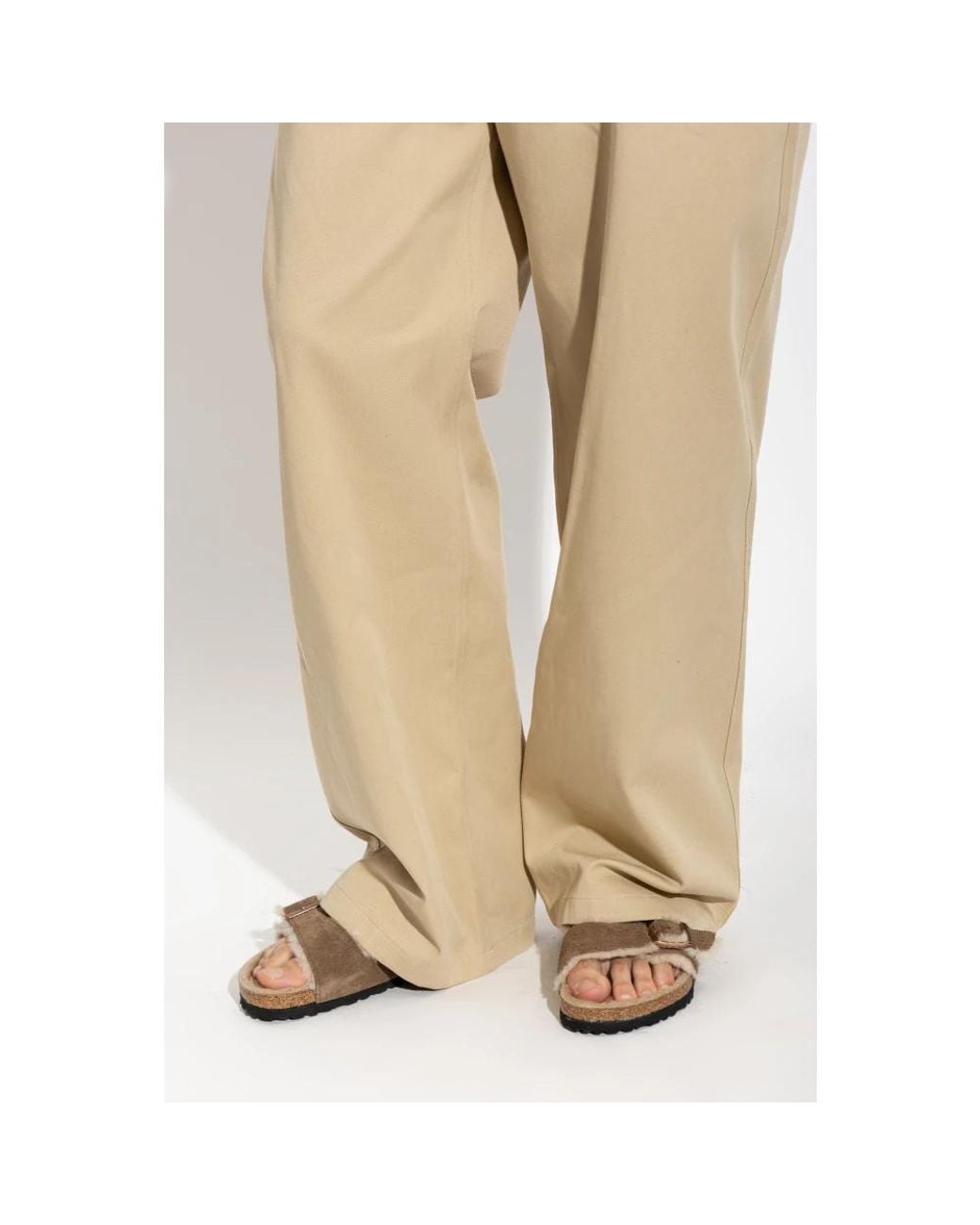 Birkenstock Brown Sliders for men