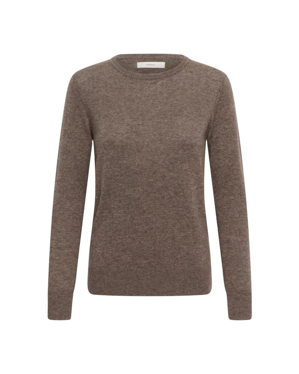 Inwear Truien & Vesten ,Bruin ,Leer Ronde Hals Gebreid in het Brown