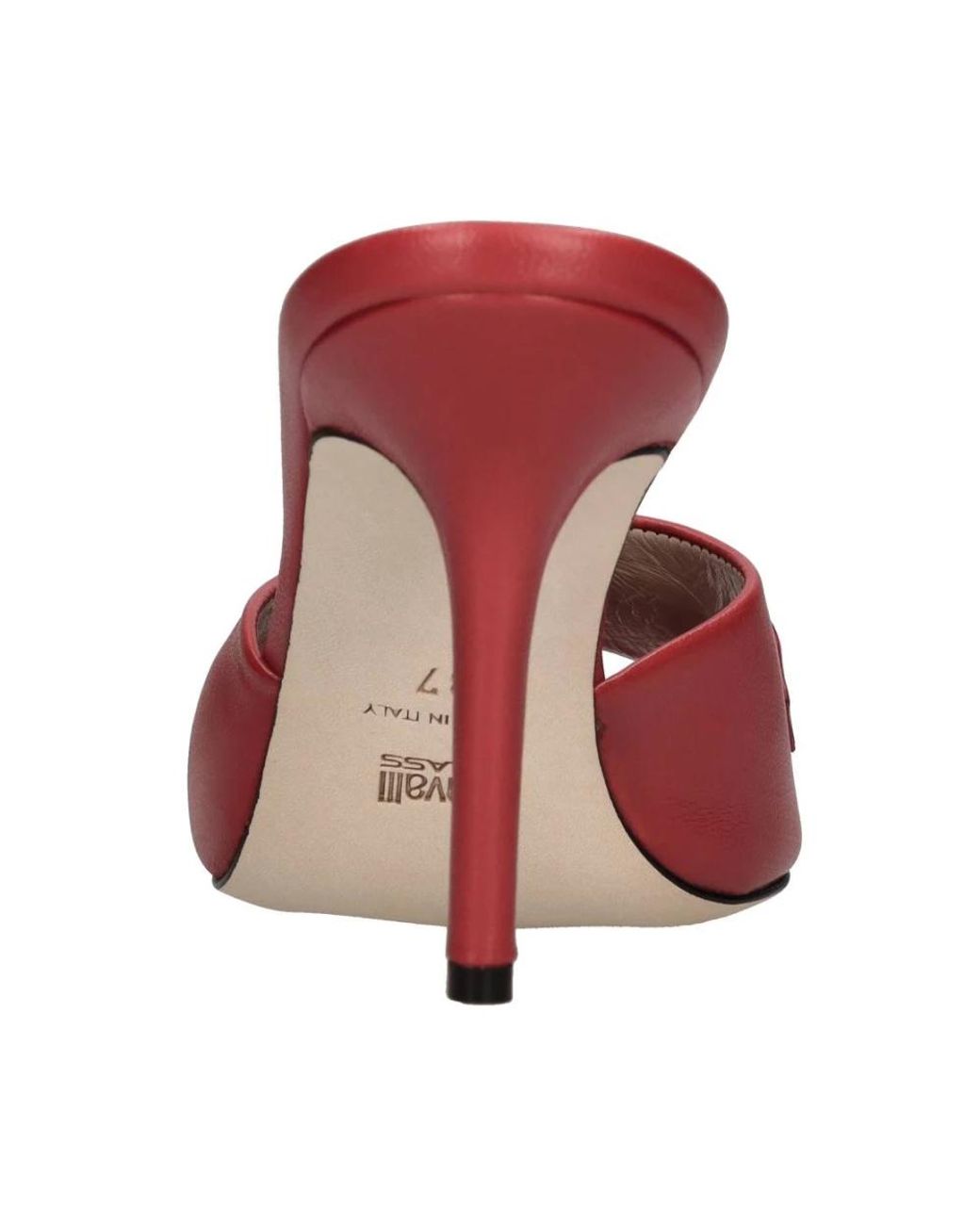 Roberto Cavalli Pink Heeled Mules