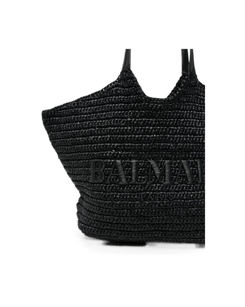 Balmain Black Shopping Bags