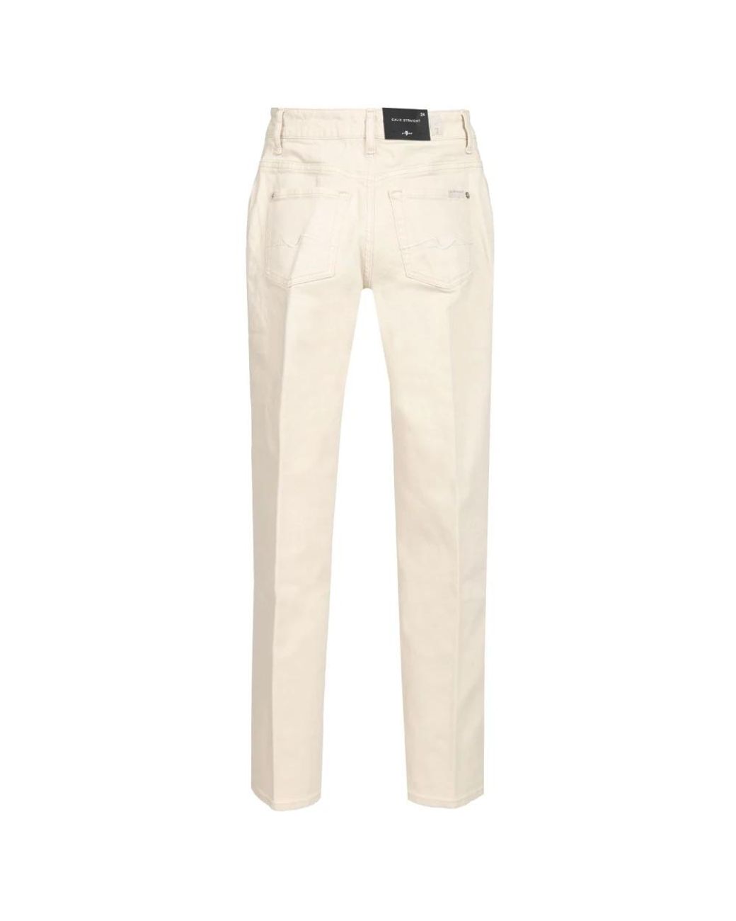 7 For All Mankind Natural Straight Fit Jeans